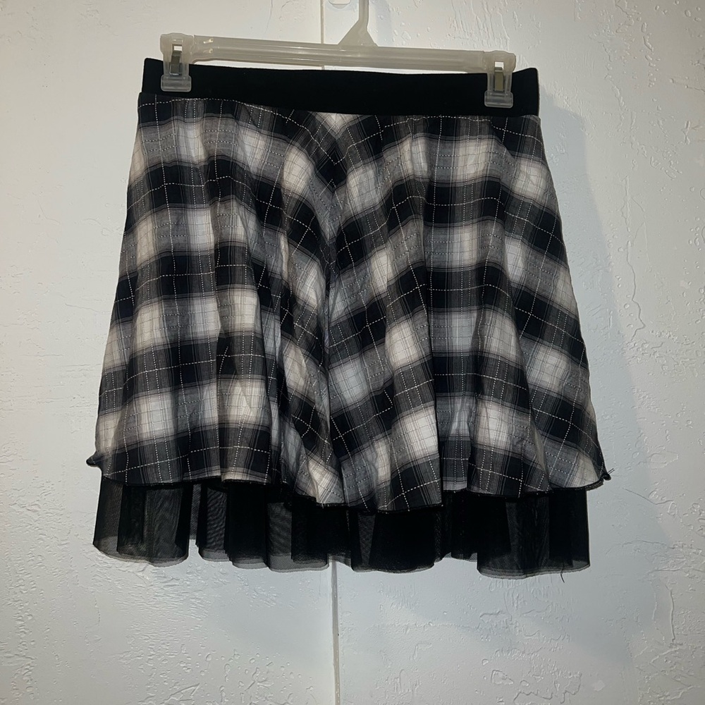 Vintage 90’s Plaid Frill Skirt - Picture 3 of 6